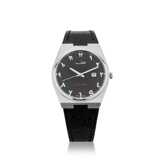 Oman Special Edition Black Leather Strap